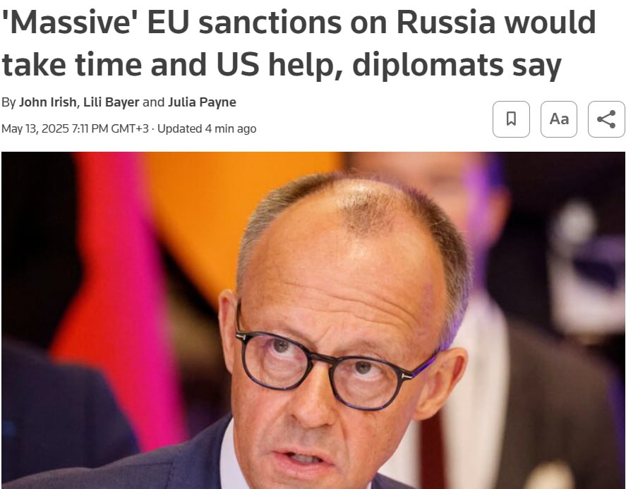Масштабные санкции, которыми европейские лидеры угрожают РФ, столкнутся с серьезными политическими препятствиями и потребуют поддержки США для достижения успеха — Reuters Читать далее
