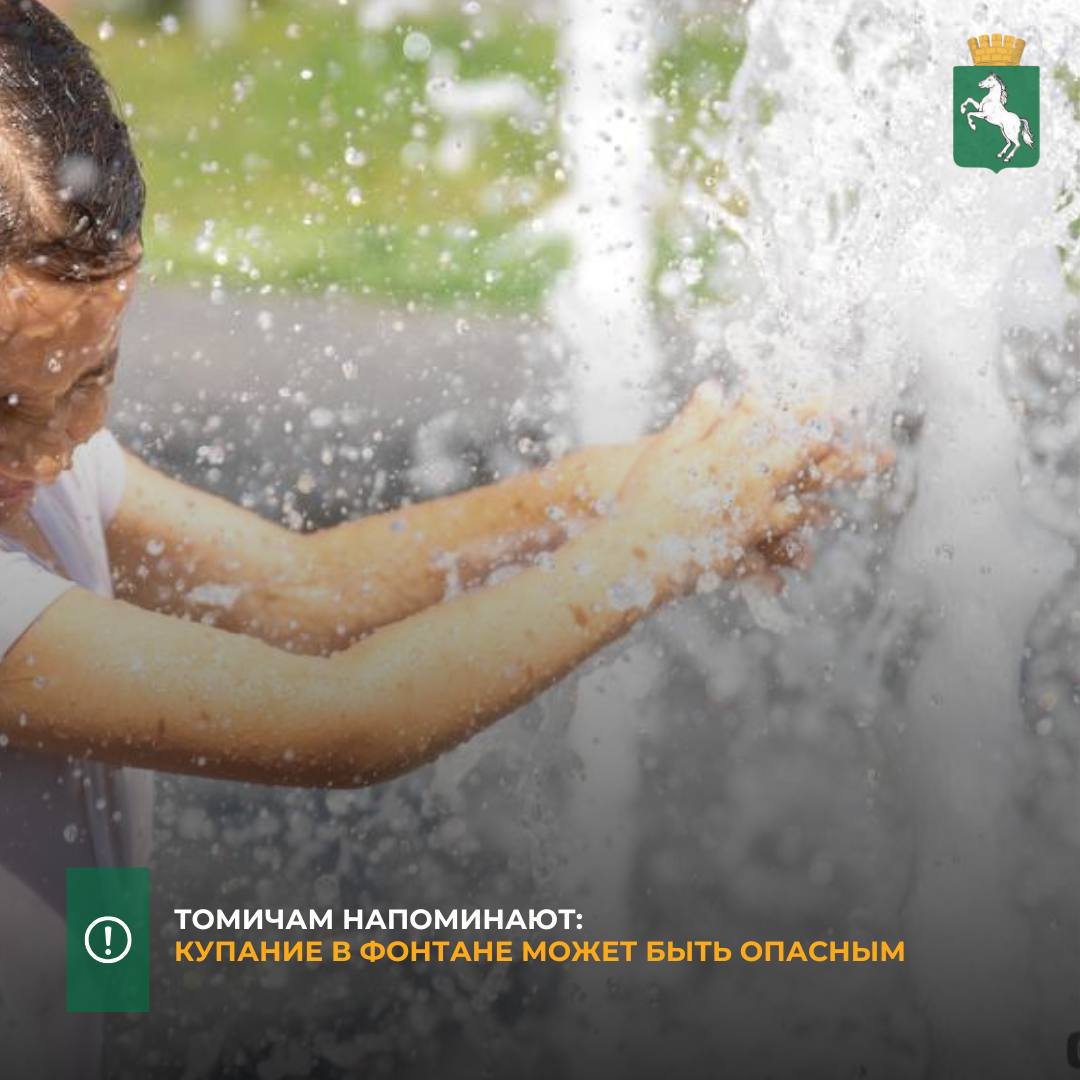 Горожан предупреждают, что купание в фонтане травмоопасно - существует риск пораниться о технологическое оборудование. Кроме того, в фонтанах циркулирует обычная водопроводная вода, не проточная. В целях очистки в нее добавляются фильтрующие вещества, которые могут сказаться на состоянии кожи человека. И такую воду категорически запрещено пить. Томичей просят соблюдать меры личной безопасности и не допускать в чаши фонтана детей.