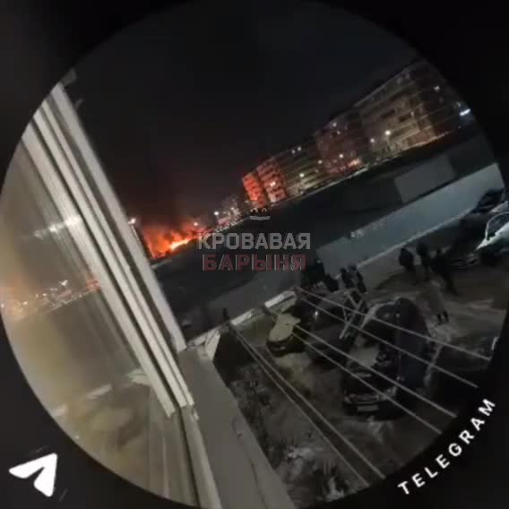 Пожар в Тахтамукайском районе Адыгеи после прилета БПЛА: помощь гражданам