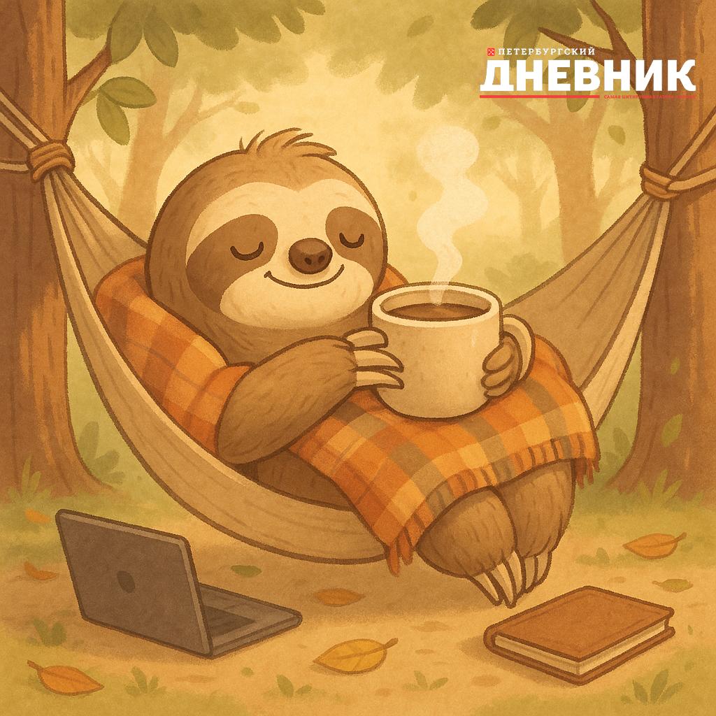 Международный день ленивца официальный повод ничего не делать Да да сегодня можно честно признаться Я не прокрастинирую я праздную Так что если вы сегодня долго не можете встать с кровати не спешите винить себя Мир подождёт Сегодня понедельник но по расписанию ленивца Фото DALL E Подписаться на Петербургский дневник в MAX