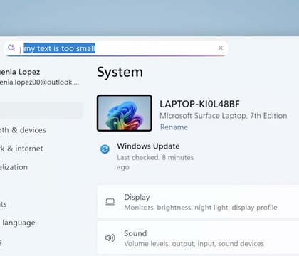 ИИ научится менять настройки пользователей в Windows 11 Microsoft анонсировала нового ИИ-ассистента для Windows 11, который сможет менять настройки системы по запросу пользователя. Помощник будет интегрирован в приложение «Параметры» и сможет, например, регулировать чувствительность мыши или отвечать на вопросы о том, как выполнить ту или иную задачу. Читать далее
