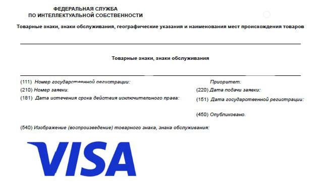 Visa зарегистрировала несколько товарных знаков в России их можно использовать в том числе для выпуска банковских карт РИА Новости Тивиком