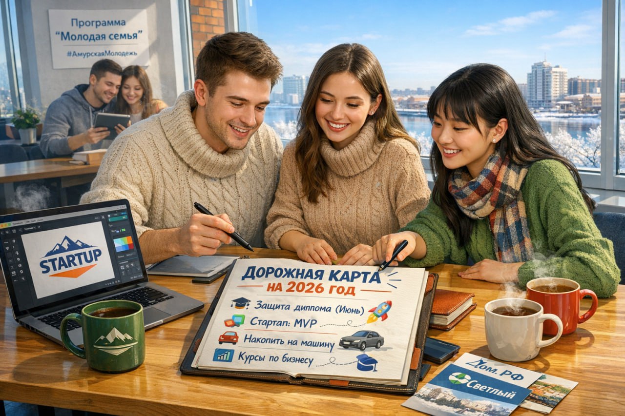 Социологи АмГУ опросили более 3 5 тысяч молодых людей Исследование показало что примерно половина амурской молодежи готова строить планы на год и более Более половины опрошенных планируют работать в регионе около 20 рассматривают переезд Каждый пятый задумывается об открытии своего дела Почти 60 респондентов планируют вступить в брак в большинстве случаев с рождением детей При этом около четверти создание семьи не планируют что социологи связывают с феноменом жизни соло Около половины молодых людей хотели бы приобрести недвижимость или автомобиль однако реальную возможность для этого имеют лишь 20 35 Почти половина опрошенных смотрит в будущее с оптимизмом пессимистичных настроений придерживаются около 20 Подписывайтесь на новости Амурской области в МАХ