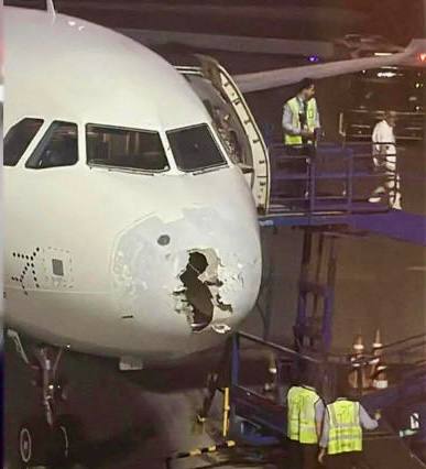 Самолёт IndiGo совершил посадку с повреждённым носом после попадания в шторм с градом. 21 мая 2025 года рейс IndiGo 6E2142, следовавший из Дели в Шринагар, столкнулся с экстремальными погодными условиями при заходе на посадку. Самолёт попал в зону сильной турбулентности и града, что привело к повреждению носовой части фюзеляжа. Пилот объявил чрезвычайную ситуацию и передал сигнал тревоги диспетчерам аэропорта Шринагара. На борту находились 222 пассажира и 5 членов экипажа. К счастью, никто не пострадал. Тем не менее, как рассказали очевидцы, полёт сопровождался паникой – сильная тряска, громкие удары по корпусу, испуганные крики. Многие пассажиры опасались худшего. После благополучной посадки стало ясно, что передняя часть самолёта – радиолокационный обтекатель – получила значительные повреждения. На фотографиях видно, что покрытие носа деформировано, имеются трещины и пробоины. Авиакомпания IndiGo подтвердила факт инцидента и заявила, что воздушное судно будет выведено из эксплуатации для технической проверки. По предварительным данным, экипаж не получил от метеослужб предупреждений о возможном граде по маршруту, однако принял решение об экстренной посадке, действуя по обстановке. Индийское управление гражданской авиации DGCA начало официальное расследование инцидента. Отдельное внимание будет уделено вопросу: почему погодная система с градом не была обнаружена заранее, и были ли у экипажа все необходимые данные для оценки рисков. Случай стал ещё одним напоминанием о растущей непредсказуемости метеоусловий, с которыми сталкиваются авиаперевозчики. Эксперты всё чаще связывают такие инциденты с последствиями изменения климата и призывают к модернизации метеорадарных систем и протоколов реагирования. #индия