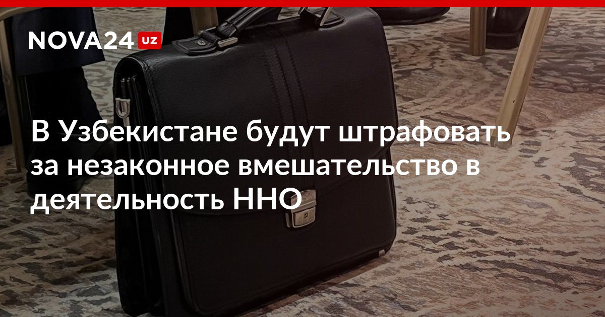 В Узбекистане будут штрафовать за незаконное вмешательство в деятельность ННО Ответственность за вмешательство в работу ННО усилена а организации получили больше свободы для легальной деятельности nova24 uz 298938 NOVA24 LIVE