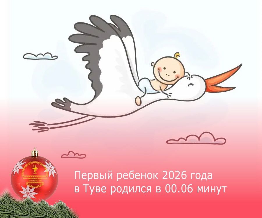 Первым ребенком наступившего 2026 года стал мальчик третий сын в семье участника СВО Вес ребенка при рождении 2752 гр рост 48 см Мальчик родился 00 06 ч Поздравляем малыша и ее родителей желаем здорового роста и счастья По информации Минздрава Тувы Первый ребенок