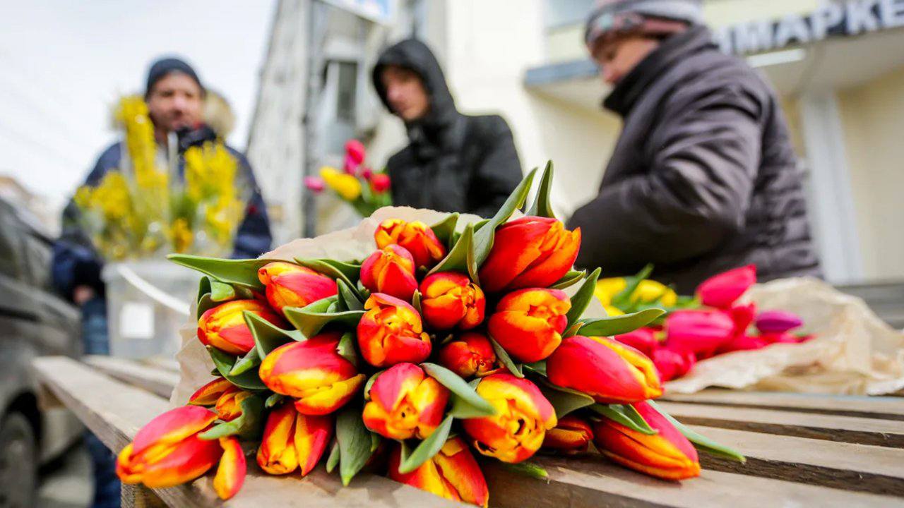 В Пензе откроются 12 цветочных ярмарок к 8 Марта  С 5 по 9 марта в городе заработают 12 площадок, где можно купить свежие букеты. Адреса:    Чехова  от Суворова до Бакунина    Проспект Победы, 24   Карпинского, 39   Коммунистическая, 35   8 Марта, 7Б   Проспект Строителей, 38-40   Терновского, 207 и 170   Калинина, 93   Экспериментальная, 8   Луначарского, 11   Мира, 27  Также букеты можно найти в ТЦ, на рынках и в магазинах «Лента», «Караван» и др.    ПОДПИСАТЬСЯ     ПРИСЛАТЬ НОВОСТЬ