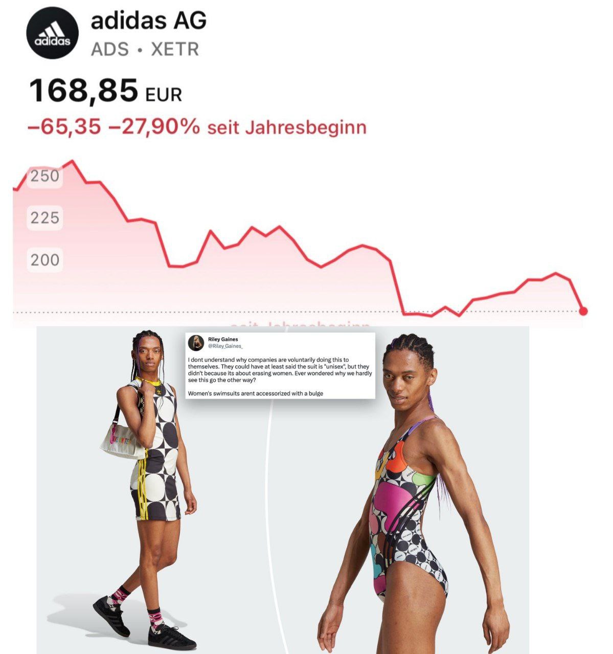 Инвесторы выявили причину падения акций компании Adidas Компания сменила целевую аудиторию banksta