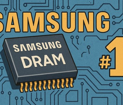 Samsung стала лидером на рынке DRAM на фоне роста цен и высокого спроса Counterpoint Research Подорожание микросхем памяти и ажиотажный спрос со стороны ИИ индустрии позволили Samsung за несколько кварталов вернуть первое место среди производителей DRAM резко увеличив выручку и опередив SK Hynix По данным Counterpoint Research подразделение Samsung по выпуску памяти завершило четвертый квартал 2025 года с рекордной выручкой около 25 5 млрд