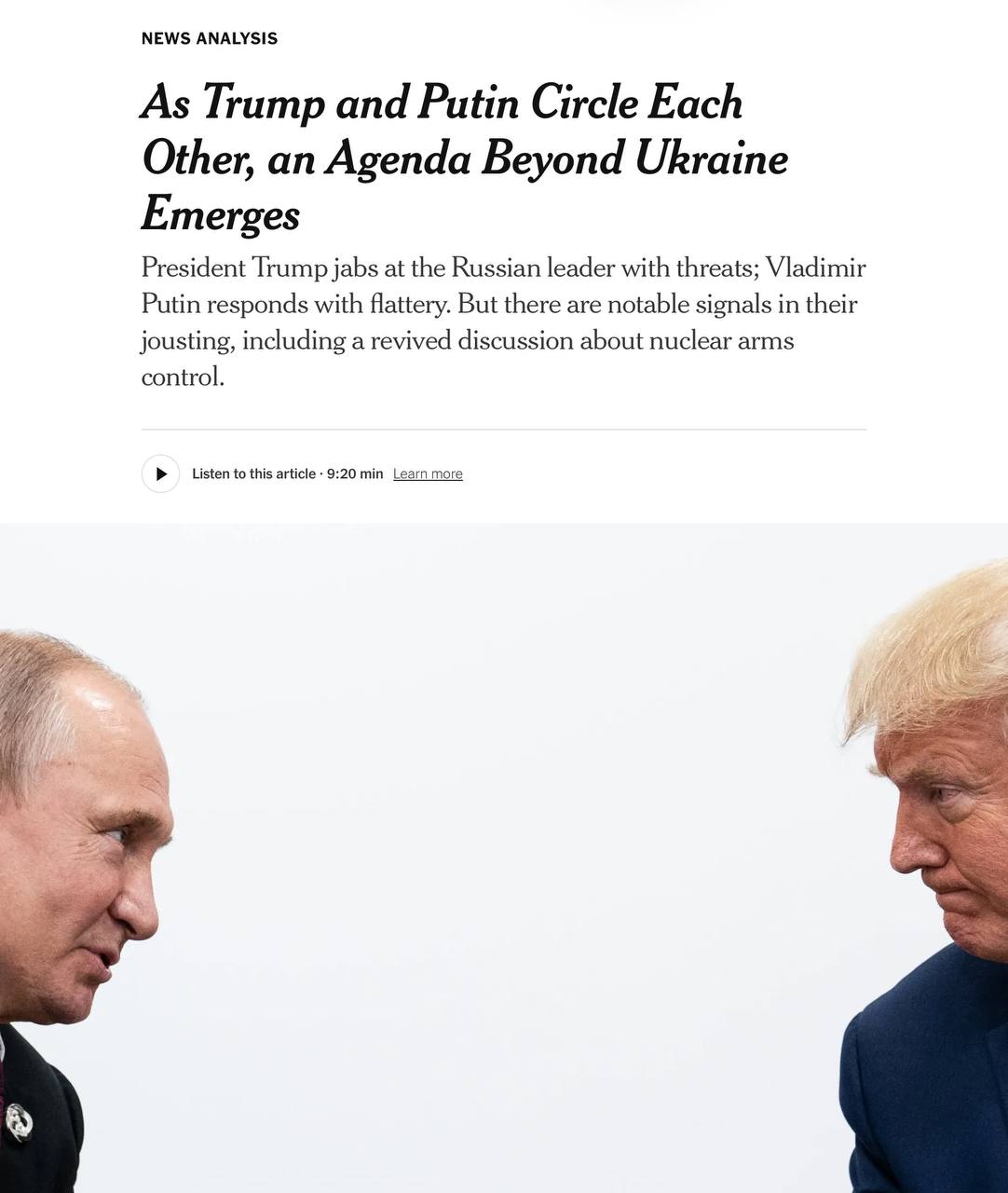 New York Times переживает по поводу того, что Путин и Трамп собираются вести переговоры о мире на Украине без представителей киевского режима. Газета пишет:  Кажется, Трампа не волнует предоставление Украине существенной роли в этом процессе, в отличие от бывшего президента Джо Байдена, чьей мантрой было «Ничего об Украине без Украины»  Забыла уже газетка, как Байден, шокированный «планом победы» Зеленского, отменил встречу с тем и полетел обсуждать украинский вопрос с лидерами Европы, «забыв» пригласить кого-то с Украины. А ведь недавно было, всего несколько месяцев назад!