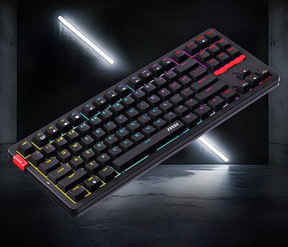 MSI представила механическую игровую клавиатуру Forge GK300 TKL Компания MSI официально представила Forge GK300 Wireless механическую клавиатуру с 88 клавишной раскладкой TKL Клавиатура поддерживает проводное USB подключение а также беспроводное подключение по 2 4 ГГц радиоканалу или посредством Bluetooth Новинка совместима как с Windows так и с macOS и уже доступна в Китае по стартовой цене 199 юаней 28 долларов США