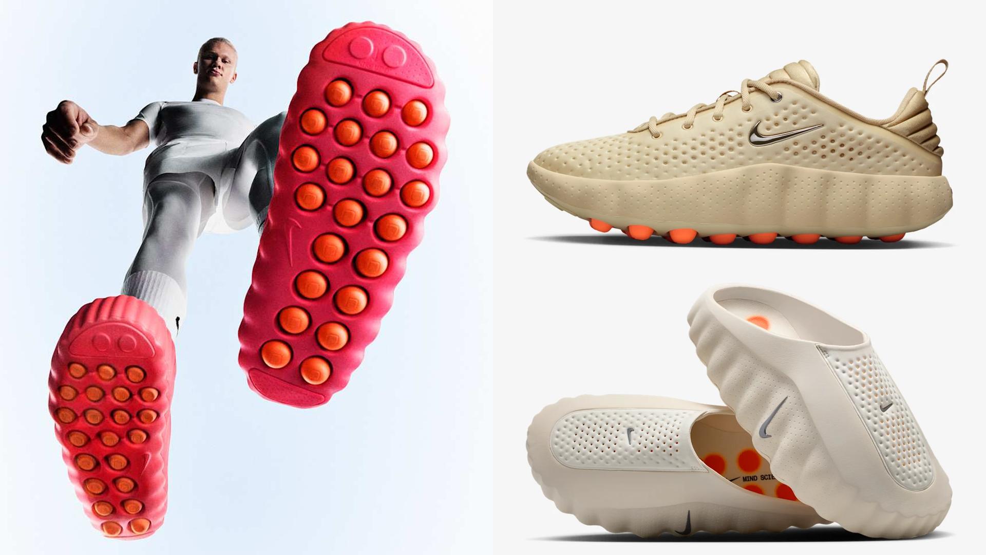 От создателей массажных накидок на сиденье Nike выпустила тапки и кроссовки линейки Mind Mind 001 и Mind 002 соответственно Их главное отличие от обычной обуви прячется в подошве которая как говорят имитирует ходьбу босиком Показали обувь ещё осенью а теперь новинки поступили в продажу Тапки Mind 001 95 долларов 7500 рублей Кроссовки Mind 002 145 долларов 11 500 рублей Rozetked Подписаться