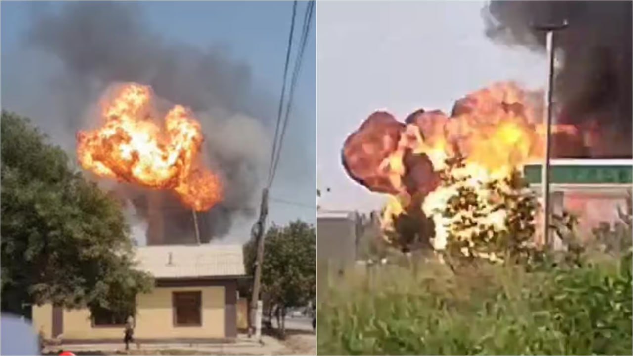 В Сурхандарье на АГНКС прогремел взрыв с последующим пожаром — видео  В ликвидации возгорания были задействованы 8 пожарно-спасательных расчетов.