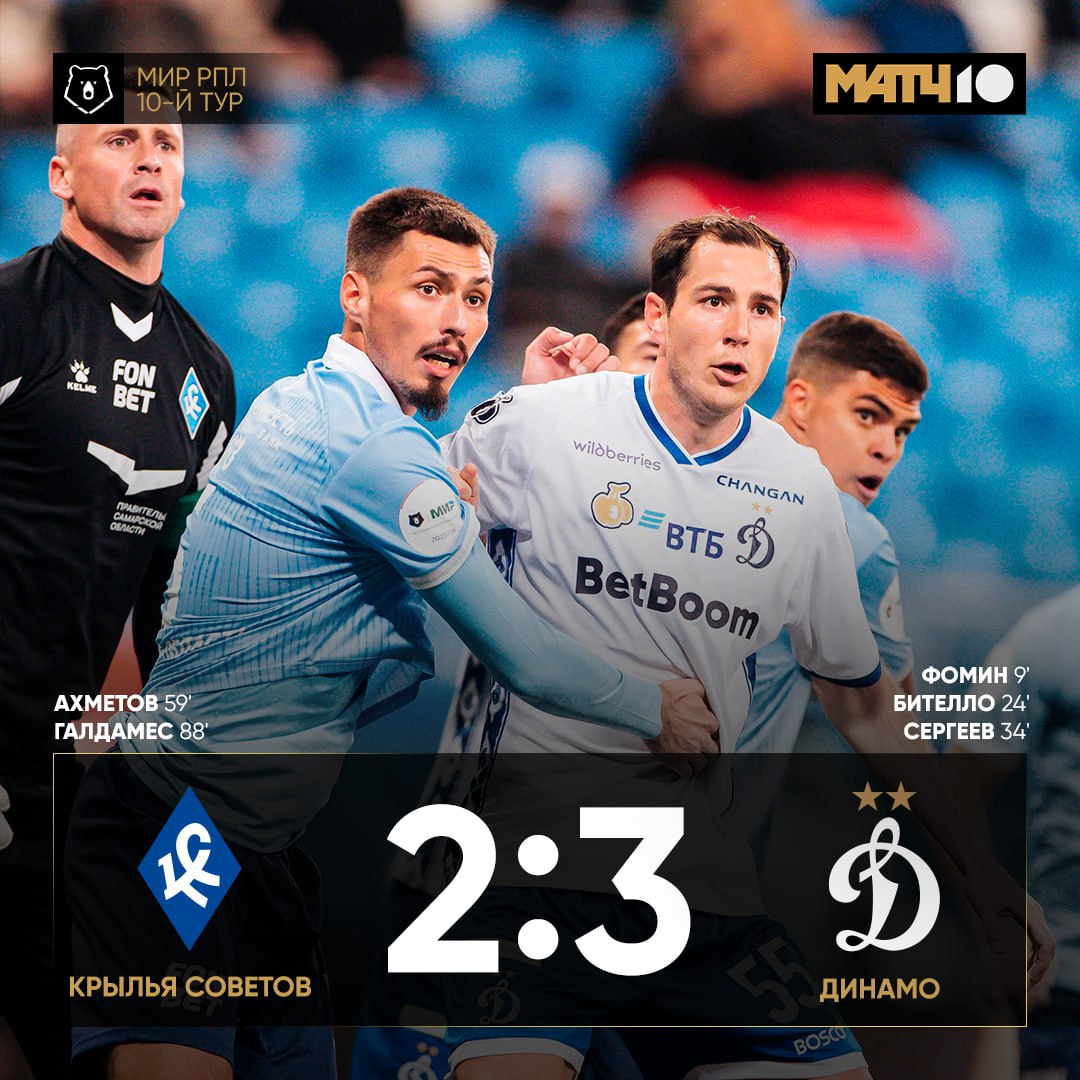 Динамо на кураже уже третья подряд победа Валерий Георгиевич всё наладил Match TV