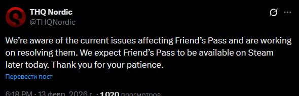 Friend s Pass для Reanimal добавят сегодня THQ поспешно заявила об этом на фоне негативного ревью бомбинга игры в Steam
