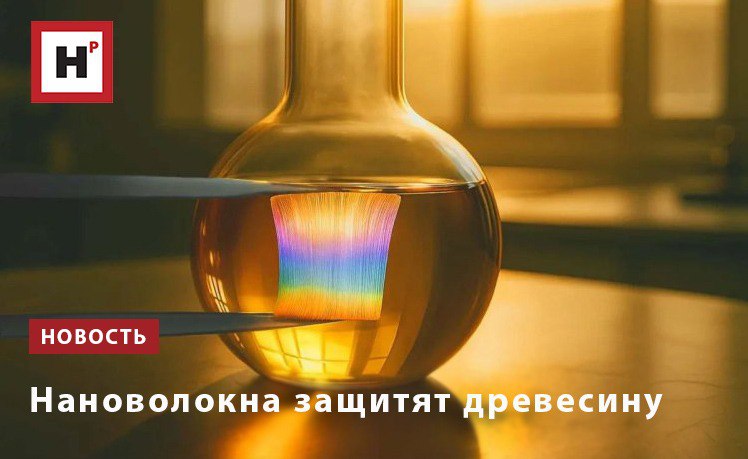 Красноярские ученые разработали технологию которая позволяет эффективно защищать изделия из дерева Основу изобретения составляет льняное масло которое полимеризуется и затвердевает на воздухе и нановолокна оксида алюминия которые упрочняют эту полимерную пленку Данные нановолокна в 5 тысяч раз тоньше человеческого волоса при этом их твердость лишь немногим уступает твердости алмаза При условии правильного введения нановолокон в материал они позволяют принципиально изменить свойства традиционных защитных покрытий Разработанный состав после нанесения на древесину защищает ее от разрушения Формируемая композитная пленка препятствует проникновению молекул воды и действию бактерий и грибов Кроме того нановолокна рассеивают УФ излучение В итоге покрытие значительно увеличивает срок службы деревянных изделий и сохраняет их внешний вид даже при длительной эксплуатации на открытом воздухе Фото С В Хартов Подробнее на портале Научная Россия древесина нановолокна
