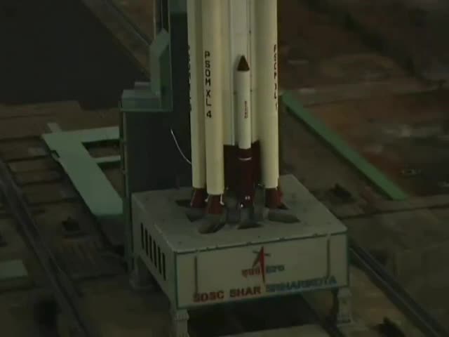 Неудачный запуск индийской ракеты PSLV-XL из-за проблем с двигателем