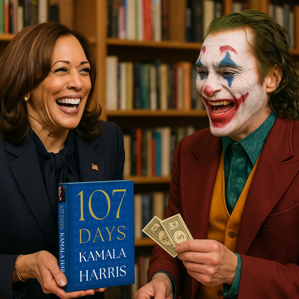 Камала Харрис продаёт свою книгу под названием «107 дней»  Этот опус получил такое название по количеству дней в президентской кампании 2024 года, где хохотушка и по совместительству второй человек в администрации деда Джо принимала участие. Книга продаётся при активном содействии Национального комитета Демократической партии, выступившего одним из соиздателей.  Харрис явно не хочет, чтобы о ней забыли, поскольку вынашивает планы баллотироваться в президенты снова, уже в 2028 году, и поэтому старается заручиться поддержкой как можно большего числа своих однопартийцев, главным образом из истеблишмента.  Лучше было бы назвать эту книгу «Как проржать всё и ничего не понять».  #ПОЛИТИКА   Колючий Телеграм    Колючий Дзен