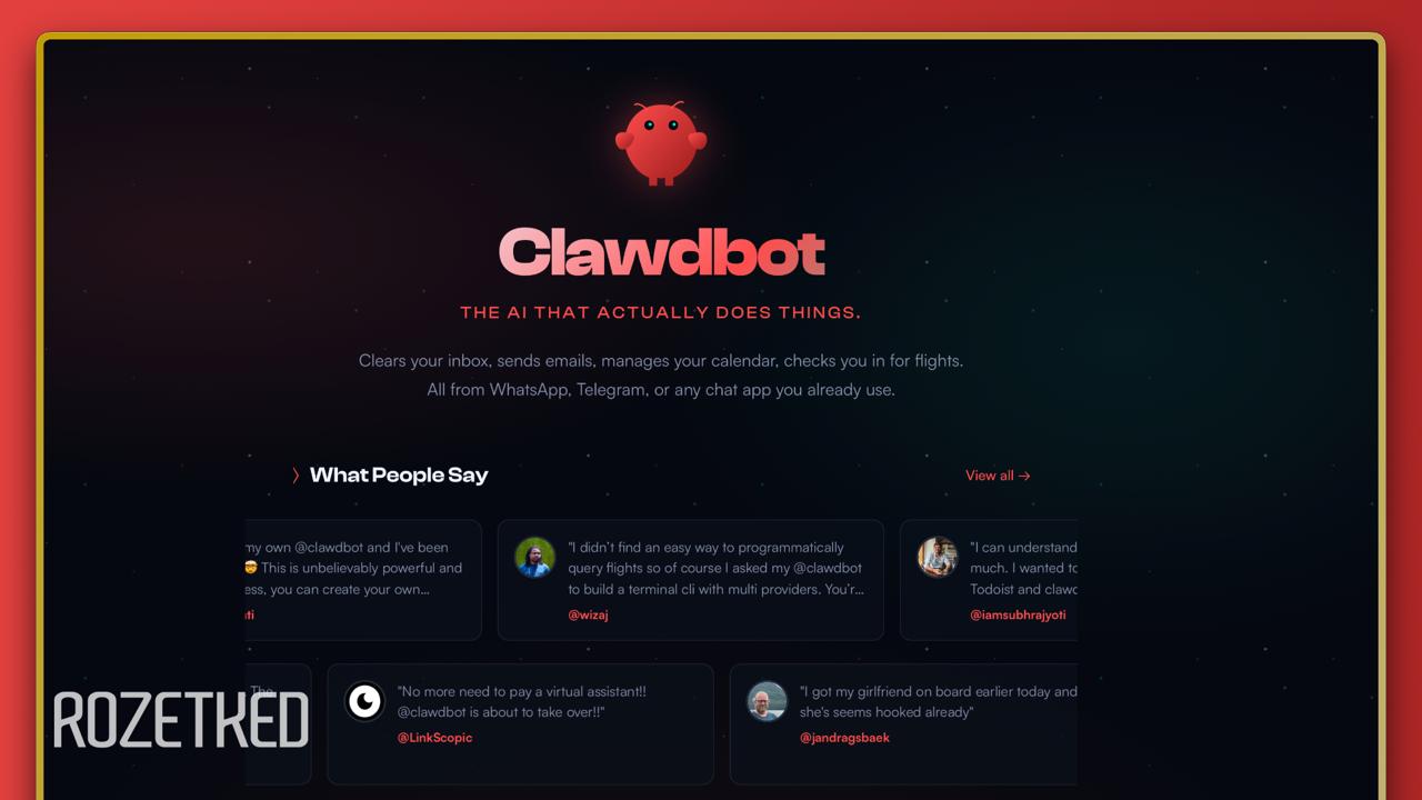 В сети завирусился проект Clawdbot это персональный ИИ ассистент который подключается к вашему компьютеру и десяткам внешних сервисов а управляется через чат в мессенджере Clawdbot запоминает контекст пользователя может управлять браузером и поддерживает автоматизации rozetked me news 44028