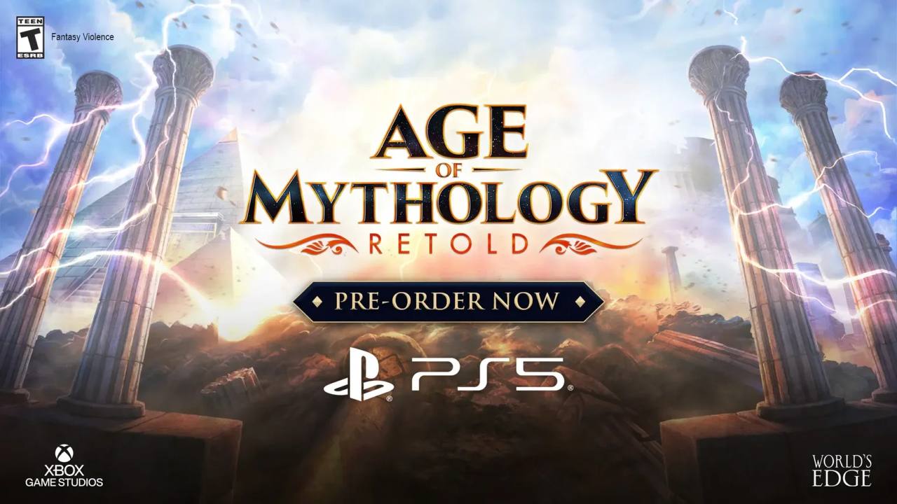 Age of Mythology: Retold и Age of Empires II: Definitive Edition выйдут на PS5   Microsoft объявили о своих планах на серию и появлении игр на консоли Sony.   Релиз Age of Mythology: Retold на PS5 состоится 4 марта, страница тайтла уже появилась в PS Store. Новое дополнение Immortal Pillars также будет доступно 4 марта.   Age of Empires II: Definitive Edition выйдет на PS5 весной 2025 года, также разработчики обещали представить крупное дополнение для всех платформ.