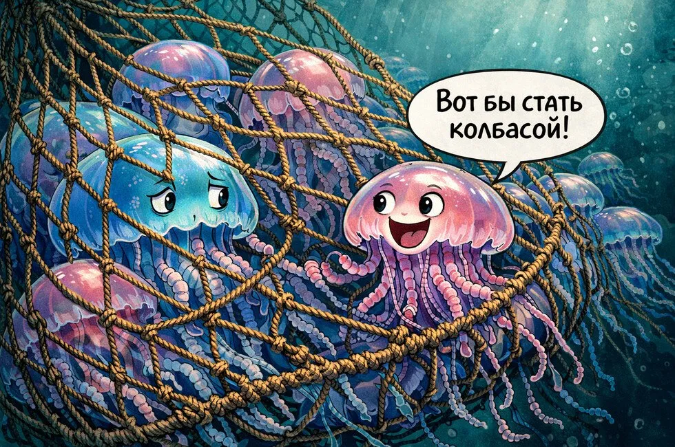 В Азовском море в этом году пройдет эксперимент по вылову медуз Их можно есть Об этом сообщил руководитель Росрыболовства Илья Шестаков Эксперимент стартует в июле и продлится до октября ноября в том числе в районах курортных зон В ходе испытаний будет проверена эффективность специализированных орудий лова Шестаков отметил что часть выловленных медуз может быть использована в промышленности в том числе для производства желатина и потенциально коллагена Также допускается их переработка для пищевых целей Читать полностью  Подпишись на нас в MAX