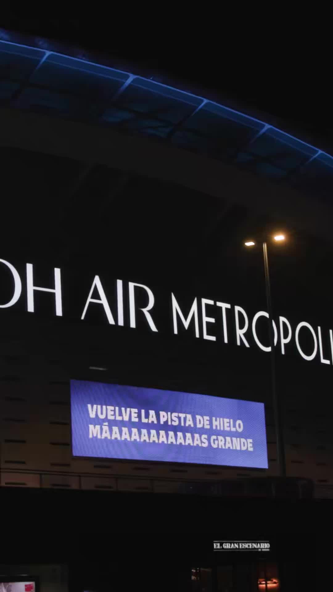 Атлетико Мадрид открывает крупнейший каток Европы на стадионе