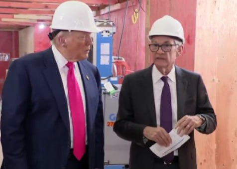Президент Трамп говорит: «У нас должна быть самая низкая процентная ставка среди всех стран».    А так же Президент Трамп говорит:    Джерому... ты знаешь что будет если ты не снизишь ставку в Августе... пойдешь работать штукатуром