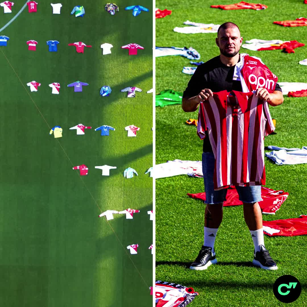 Фанат Монако Жюльен Бурон установил мировой рекорд по коллекции футболок клуба