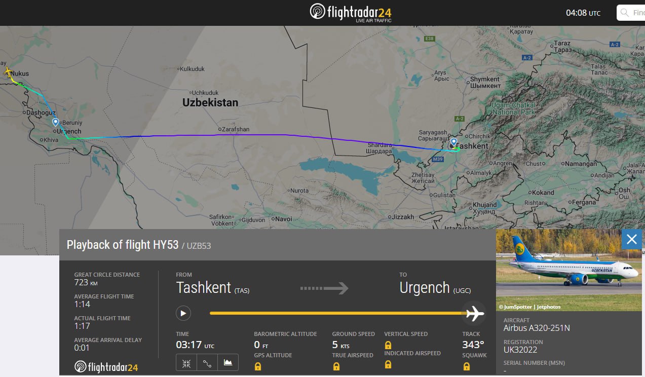 Пассажирский рейс HY053 авиакомпании Uzbekistan airways из Ташкента в Ургенч ушел на запасной аэропорт в Нукус экипаж принял решение об уходе по причине неблагоприятных метеоусловий в аэропорту назначения переохлаждённый туман видимость 160 метров Новости ташкентского неба