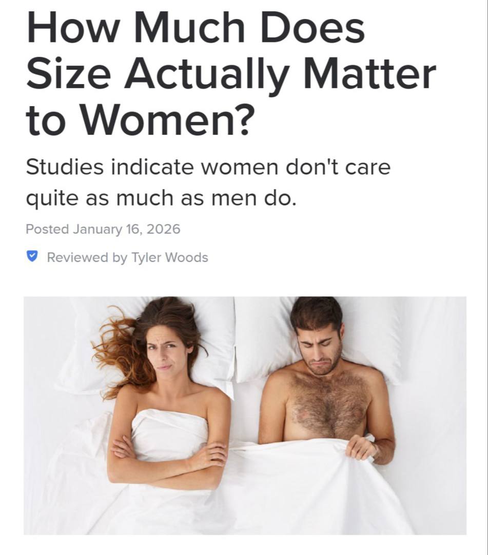 Размер для женщин НЕ важен исследование производителя игрушек для взрослых Они проанализировали свои продажи и пришли к выводу что чаще берут инструмент среднего размера а большие на любителей Эксперты объясняют массовое беспокойство на этом фоне искаженной реальностью из за просмотра фильмов для взрослых Отправьте другу чтобы не переживал