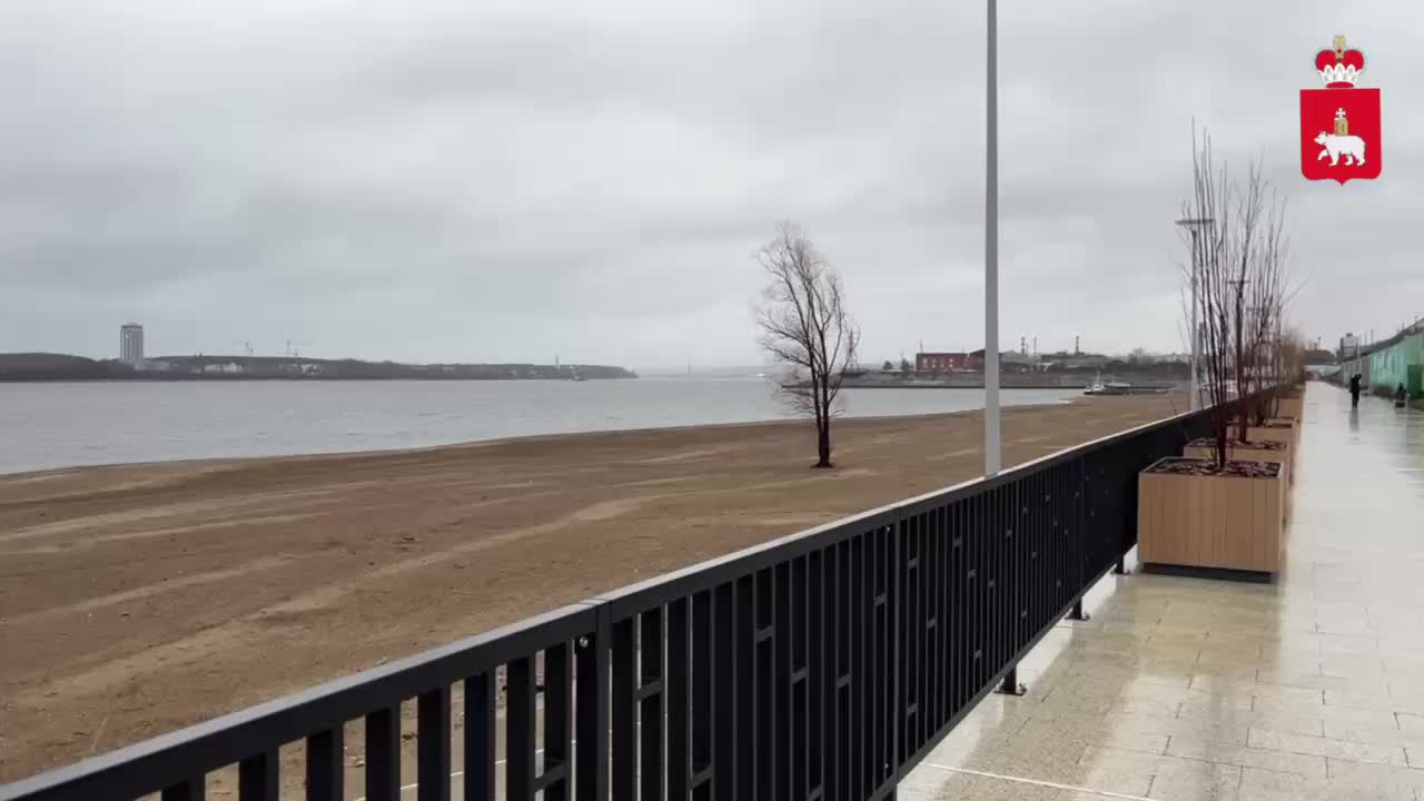 Завершено строительство нового участка набережной в Перми