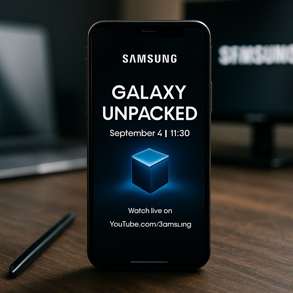 Samsung анонсировала виртуальное мероприятие Unpacked которое пройдет 4 сентября в 17 30 по восточному времени 11 30 по центральноевропейскому времени Это событие состоится накануне выставки IFA в Берлине что может свидетельствовать о некоторых интересных анонсах Хотя приглашение не раскрывает деталей многие надеются на презентацию тройного устройства Следите за трансляцией на официальном сайте Samsung или их канале на YouTube PRO AI OFFICIAL