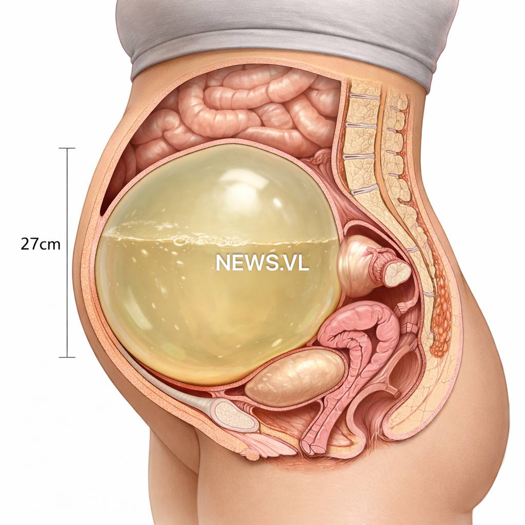 Приморские врачи удалили подростку кисту яичника объёмом 2 5 литра Во Владивостоке врачи Краевого клинического центра специализированных видов медпомощи провели редкую операцию 17 летней пациентке с гигантской кистой яичника Поводом для обращения стали незначительные боли и постепенное увеличение живота без серьёзных жалоб Обследование показало образование левого яичника размером почти 27 сантиметров с объёмом жидкости около 2 5 литра Медики приняли решение о срочном хирургическом вмешательстве Операция прошла 27 января и была выполнена лапароскопически с участием мультидисциплинарной команды Врачи не только полностью удалили новообразование но и сохранили яичник Это особенно важно для будущего репродуктивного здоровья пациентки отметил заведующий детским гинекологическим отделением Симонян Сейчас девушка чувствует себя хорошо а специалисты подчёркивают что такие случаи крайне редки даже у взрослых Подписаться прислать новость