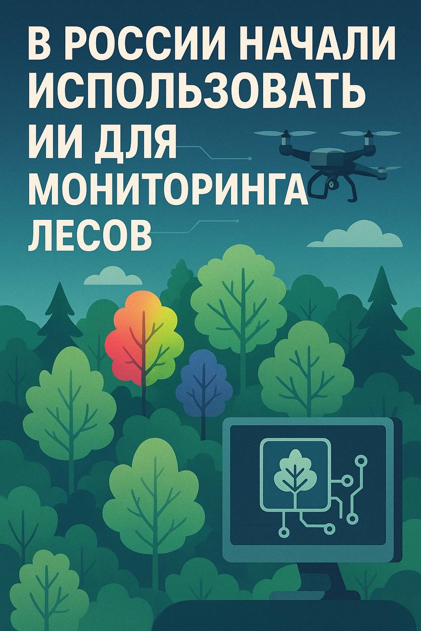 В России начали использовать ИИ для мониторинга лесов Теперь состояние лесов в России будут определять с помощью искусственного интеллекта. Для этого регионы получают уникальные наборы данных — например, мультиспектральные снимки с дронов, которые помогут находить засыхающие или больные деревья. Такие данные собирают в рамках нацпроекта «Экономика данных». Липецкая область уже получила первые наборы для обучения моделей ИИ. Всего подготовлено 50 комплектов для разных сфер — от экологии и транспорта до ЖКХ. Это ускорит внедрение умных решений в управлении и поможет быстрее реагировать на проблемы в экосистемах.
