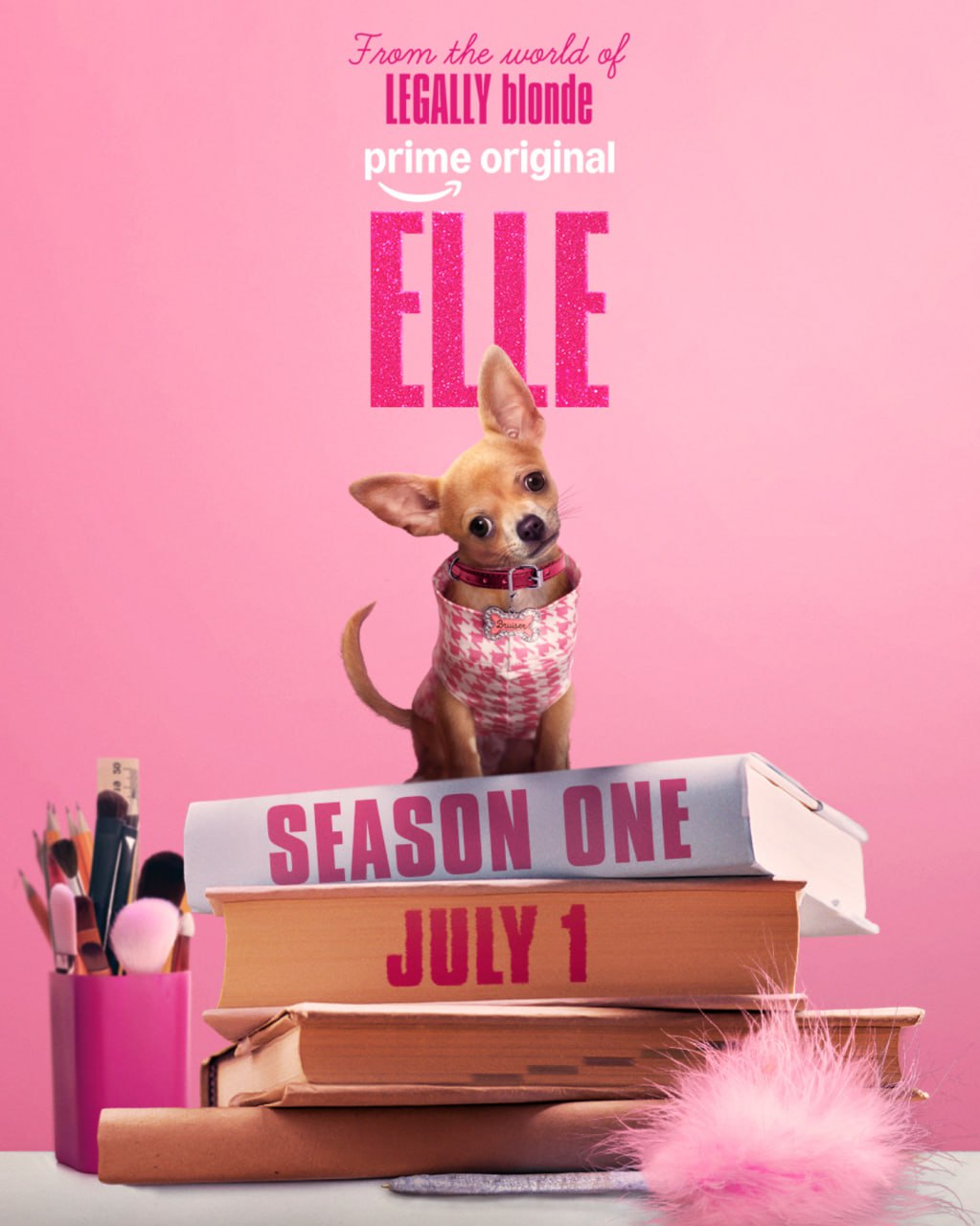 Эль приквел Блондинки в законе с Лекси Майнтри в роли юной Эль Вудс стартует 1 июля а пока смотрим его первый постер Действие развернется в 1990 х когда Эль училась в старших классах школы Риз Уизерспун сыгравшая героиню в оригинальной дилогии стала исполнительным продюсером Сериал будет выходить на Prime Video Кинопоиск Новости