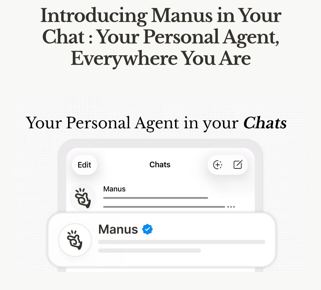 Нашумевший китайский ИИ агент Manus появился прямо в Телеграме Они запустили фичу Manus Agents теперь их ассистента можно подключить к Телеге за минуту через QR код Агент будет работать в интерфейсе месседжера Работает как полноценный агент можно голосом поставить задачу скинуть фотку документ попросить сделать ресёрч собрать отчёт PDF что угодно Есть два режима Max для сложных штук и Lite для быстрых задач Уже доступно для всех тарифных планов Manus