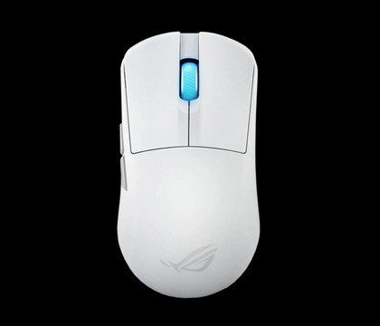 В DNS появилась беспроводная игровая мышь ASUS ROG Harpe Ace Mini с 42 000 dpi В каталоге игровых мышек DNS можно обнаружить новое продвинутое решение от компании ASUS Симметричная модель ROG Harpe Ace Mini весит всего 49 г и оборудована RGB подсветкой Манипулятор выполнен из пластика и имеет размеры 37 63 117 мм Внутри стоит оптический светодиодный сенсор ROG AimPoint Pro с разрешением от 100 до 42 000 dpi