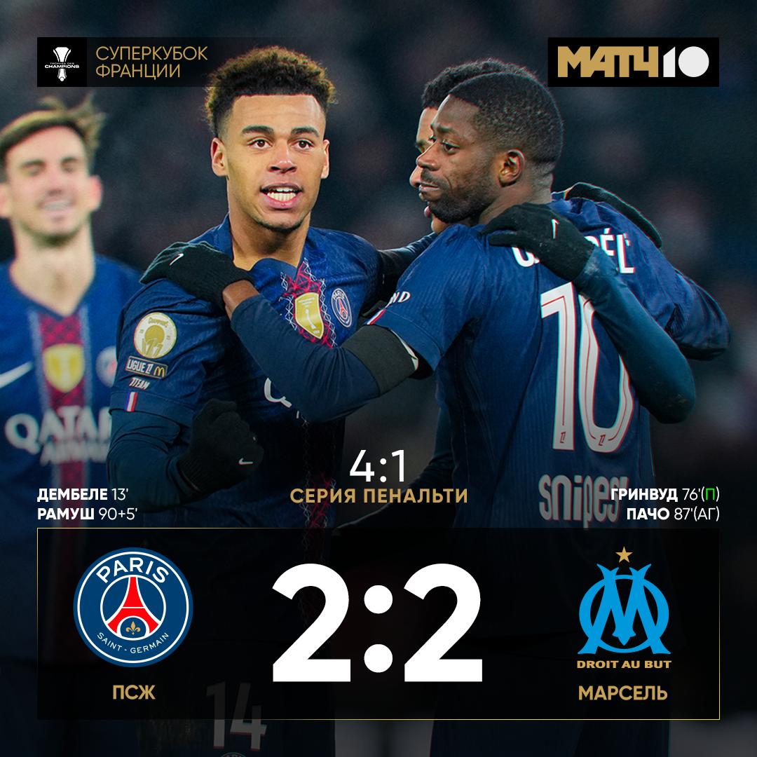ПСЖ забрал ещё один трофей в серии пенальти Сегодня зарешал Шевалье Научился у Сафонова Мастер 11 метровых гордится Match TV