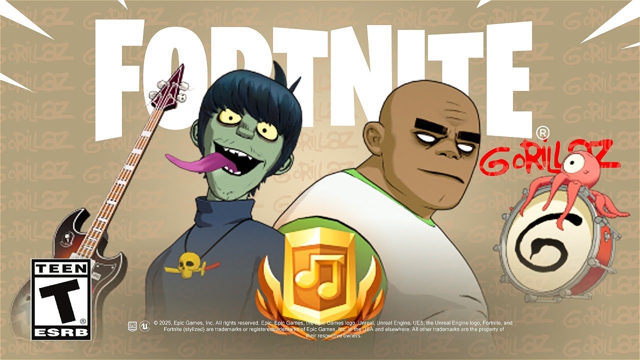 Gorillaz заколлабится с Fortnite С 26 августа тематические предметы появятся в магазине а сама группа станет хедлайнером Fortnite Festival