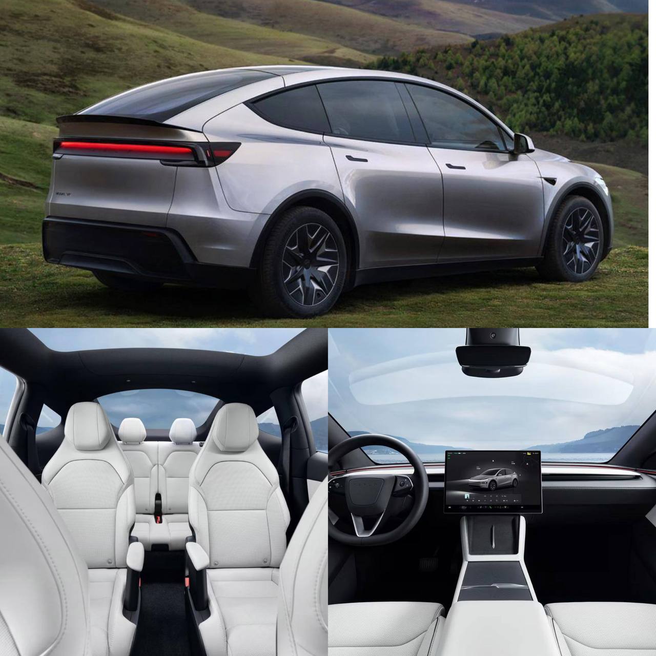 Tesla представила новый кроссовер Model YL Модель создана на базе Model Y но получила удлиненный кузов три ряда сидений и шесть мест Запас хода увеличен до 750 километров а багажник вырос до 2539 литров На втором ряду установлены подлокотники с электроприводом Пока авто можно купить только в Китае от 339 тысяч юаней то есть около 3 9 миллиона рублей