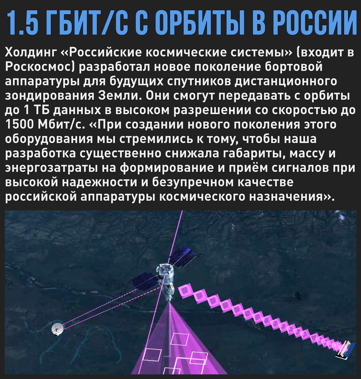 В России разработали спутниковое оборудование с возможностью отправлять данные на скорости 1.5 Гб/с  Мой Компьютер