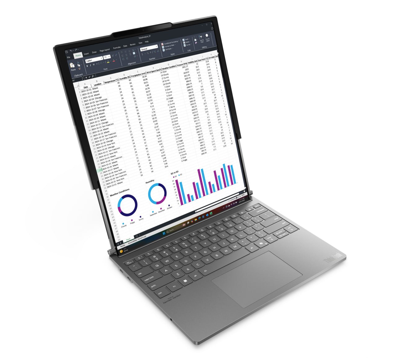 Lenovo представила первый в мире ноутбук с раздвижным экраном — ThinkBook Plus Gen 6 Rollable Дисплей расширяется с 14 до 16,7 дюйма одним нажатием, увеличивая площадь почти на 50%. Внутри — Intel Core Ultra 7, 32 ГБ ОЗУ и SSD на 1 ТБ Старт продаж — 19 июня, цена — от 275.000₽ $3499 // Теперь шортсы влезают без черных полос
