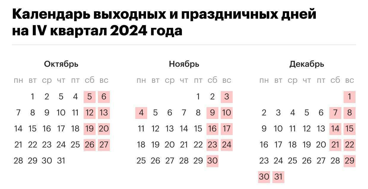 Следующая рабочая неделя будет  шестидневной для россиян.   Выходными станут 3 и 4 ноября  День народного единства , и следующая за шестидневной неделя будет короткой.