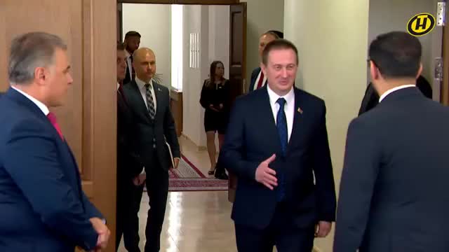 Ливийская делегация во главе с Осамой Хаммадом обсуждает сотрудничество с Беларусью
