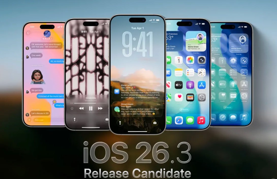 Apple выпустила RC сборки всех своих операционных систем которые находятся в стадии бета тестирования iOS 26 3 RC iPadOS 26 3 RC watchOS 26 3 RC tvOS 26 3 RC HomePod Software 26 3 RC visionOS 26 3 RC macOS Tahoe 26 3 RC Качаем