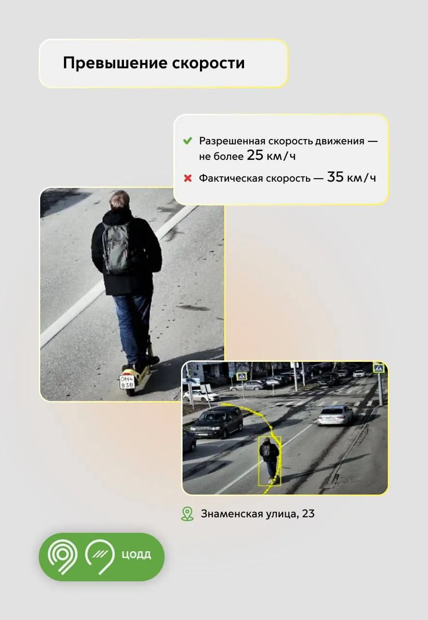 Уже 375 камер фиксируют нарушения самокатчиков в Москве Они выявляют превышение скорости езду вдвоём проезд переходов без спешивания и движение с нарушениями по велополосам Данные передаются кикшеринговым компаниям которые наказывают нарушителей