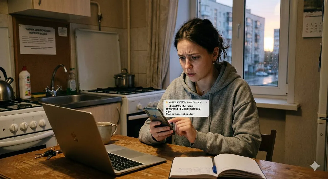 Мошенники начали использовать схему с отключением горячей воды Россиянам начали приходить сообщения якобы от управляющих компаний и ЖКХ с предложением проверить график отключений После перехода по ссылке людей перебрасывают на поддельные сайты где просят ввести данные от Госуслуг Иногда злоумышленники предлагают скачать файл или приложение с вирусом Специалисты советуют проверять информацию только на официальных сайтах и никому не сообщать коды из СМС пароли и данные банковских карт