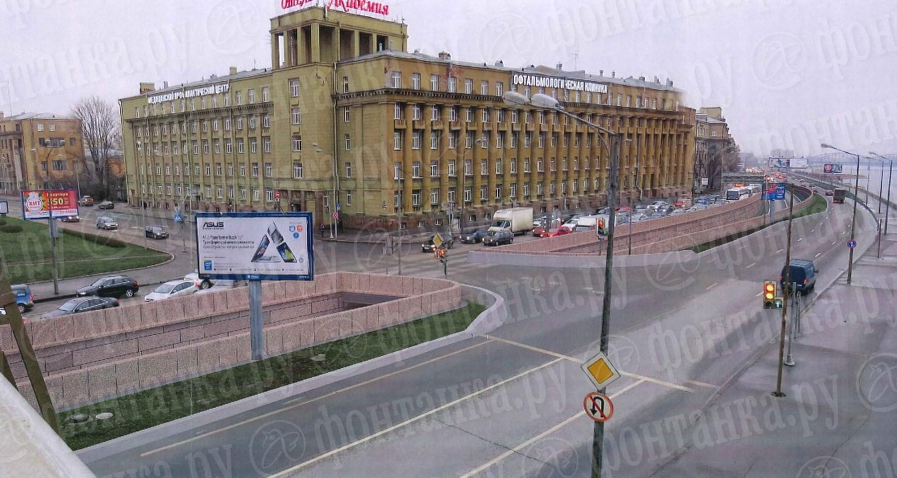 В Петербурге начинают проектировать съезд с моста Александра Невского с тоннелем Дирекция транспортного строительства объявила конкурс на проектирование правобережного съезда с моста Александра Невского