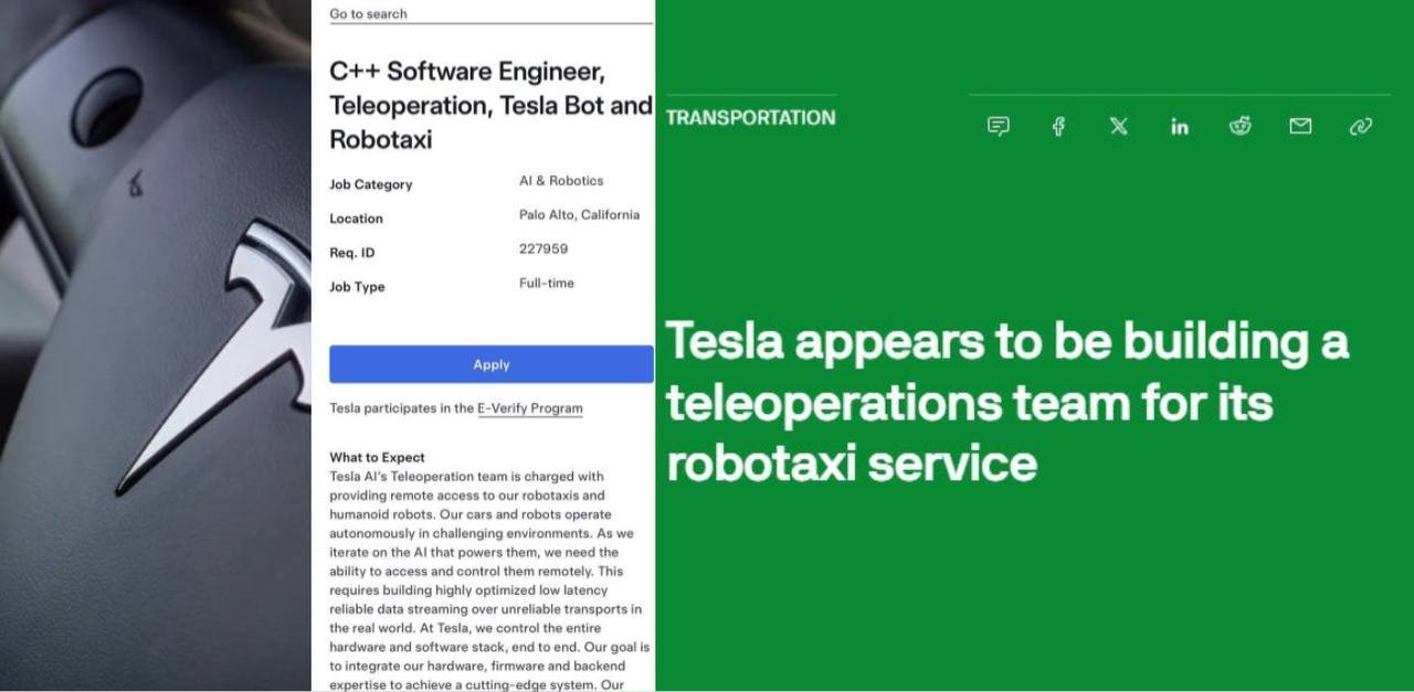 Tesla признала, что её роботами и беспилотными такси будут удалённо управлять люди  Это выяснилось из вакансии компании, пишет TechCrunch. Tesla нанимает инженера-программиста для системы, которая позволит операторам-людям удаленно получать доступ и управлять будущими роботакси и гуманоидными роботами.  Инженер-программист в Пало-Альто будет «формулировать требования, принимать проектные решения и осуществлять интеграцию программного обеспечения для этой специализированной системы телеуправления».   Претенденты могут рассчитывать на оплату труда в размере от $120 000 до $318 000 в год, не считая различных премий и бонусов.  Айтишник   Подписаться