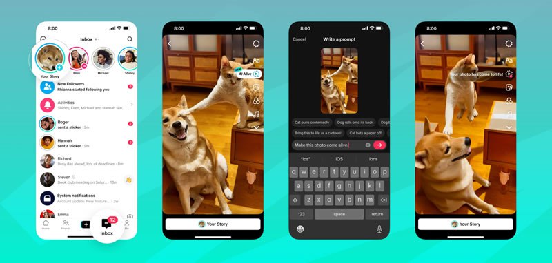 В TikTok запущена новая функция AI Alive, позволяющая превращать статические фотографии в динамичные видеоролики с движением, звуком и эффектами. Этот инструмент доступен в разделе Stories и открывает новые горизонты для творчества пользователей. С помощью AI Alive можно анимировать изображения, например, трансформировать атмосферный пейзаж океана в живой видеофрагмент с плывущими облаками и изменяющимся закатом. Важно, что все сгенерированные видео будут помечены как созданные ИИ и сопровождаться метаданными C2PA. Для активации функции необходимо выбрать фото из альбома и воспользоваться специальным значком в редакторе. Это первый опыт TikTok в создании видео из изображений, в то время как подобные функции уже имеются у Instagram и Snapchat, которые также работают над аналогичными возможностями. Источник: TikTok Дополнительную информацию можно найти в TechCrunch.